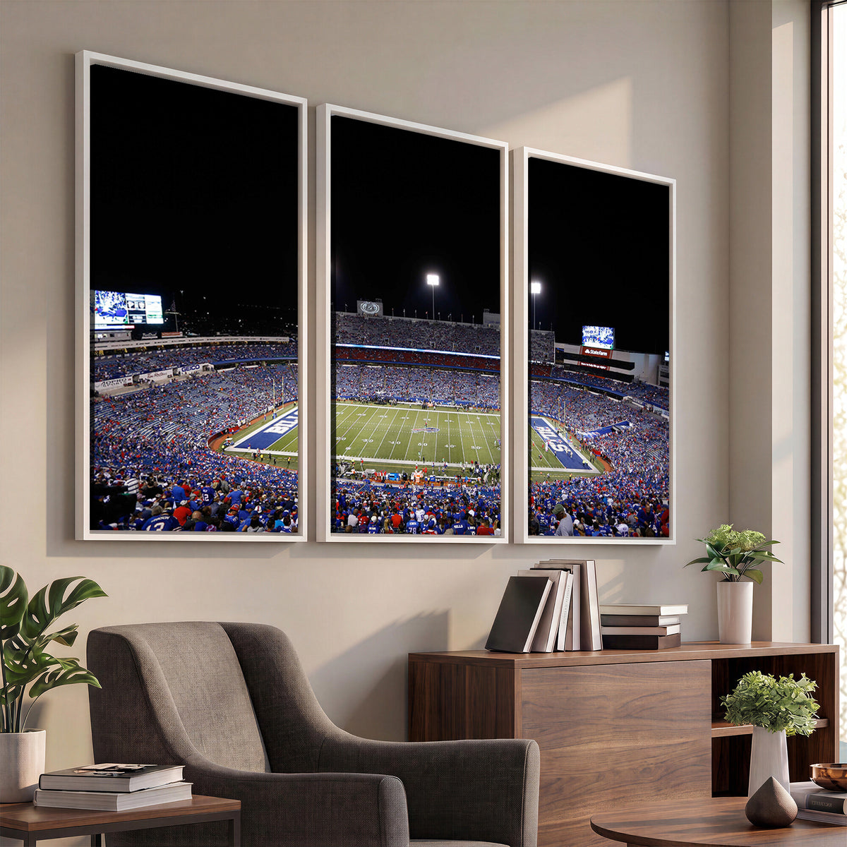 59036-MGV-CV-36X24 - Buffalo Bills Wall Art, Buffalo Bills Stadium Canvas Print for Sports Decor