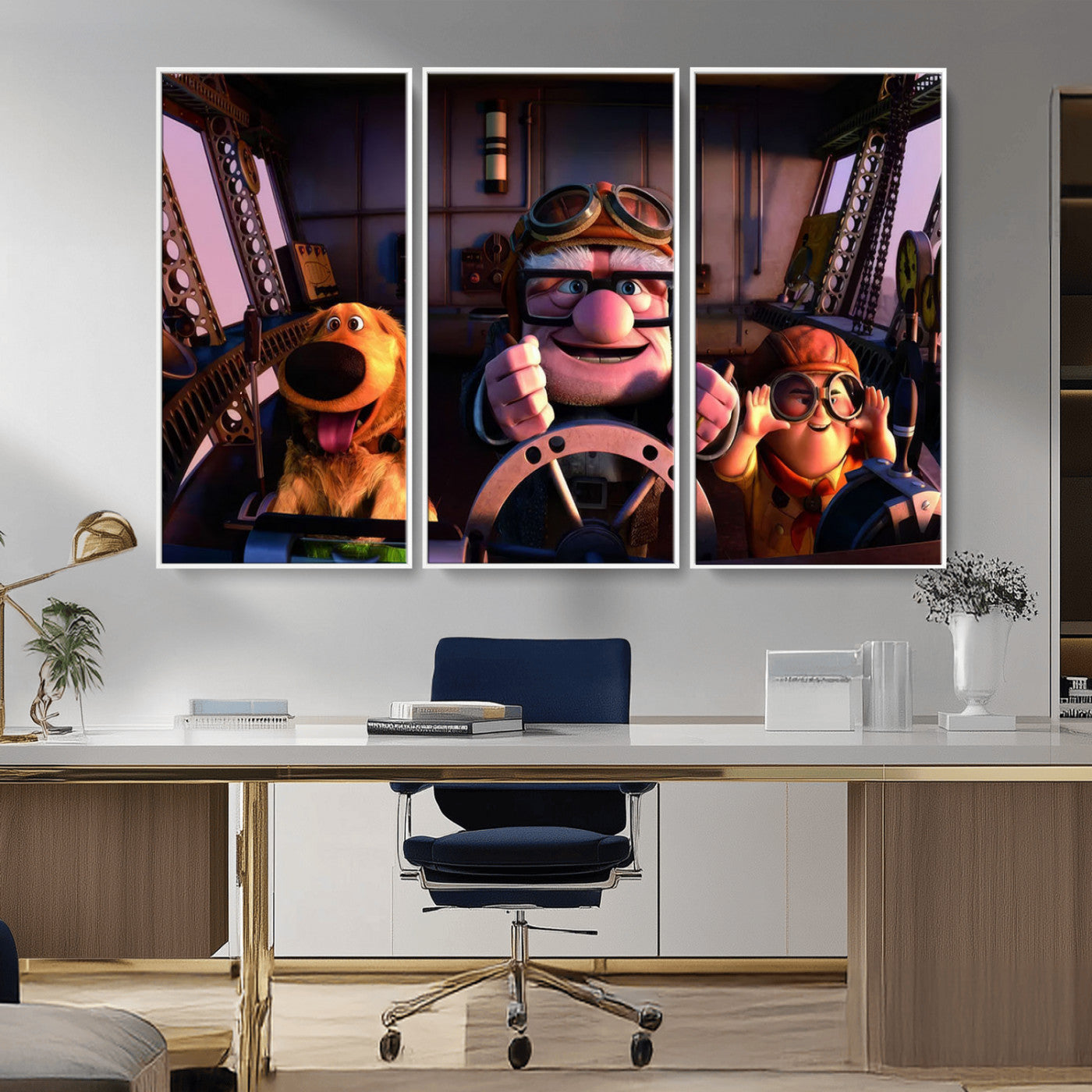 MGV-FC-48X32-3P - Carl Russel And Dog, Movie Up Poster, Movie Up Wall Art, Movie Up Poster Print, Carl