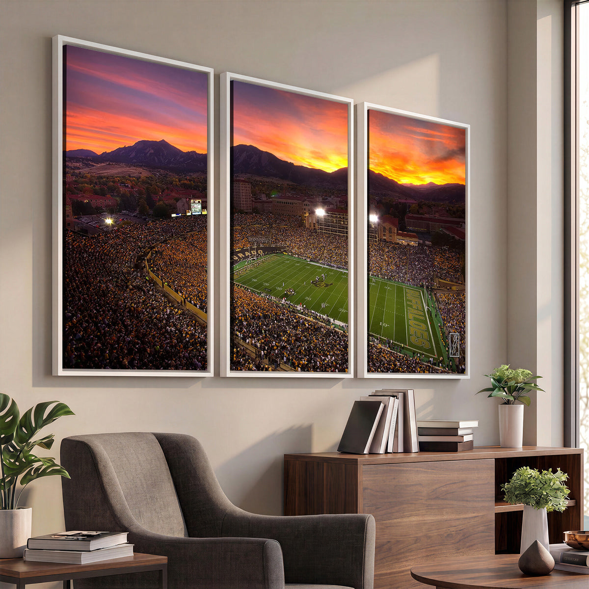84649-MGV-CV-36X24 - Folsom Field, University of Colorado Buffaloes Football, Extra Large Game Room Wall Decor