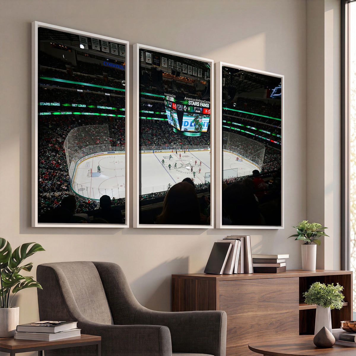 13876-MGV-CV-36X24 - American Airlines Center Dallas Stars Wall Art Canvas Print