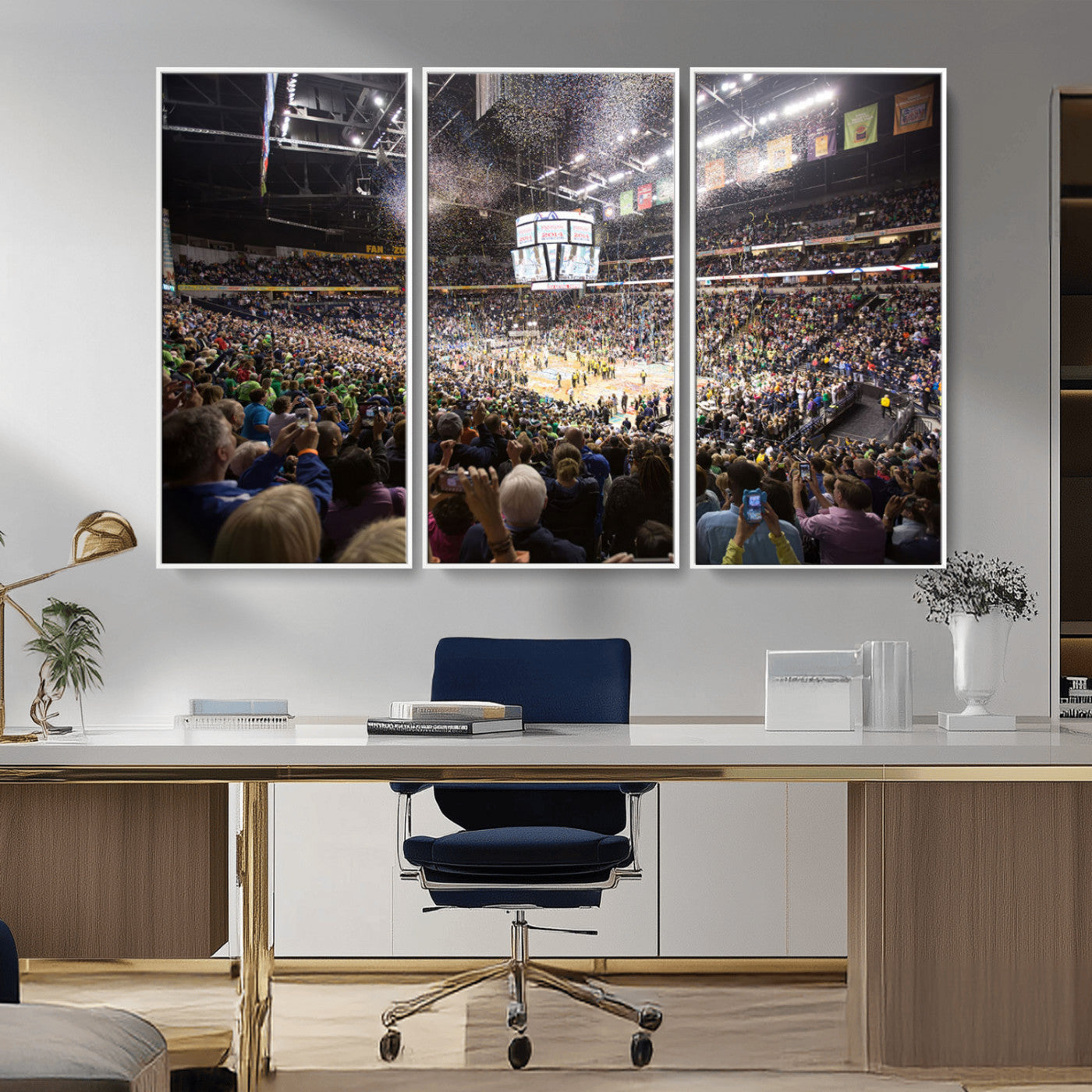 MGV-FC-48X32-3P - Bridgestone Arena Wall Art Canvas | Nashville Predators Hockey Team Print | Canvas Print | Ready to