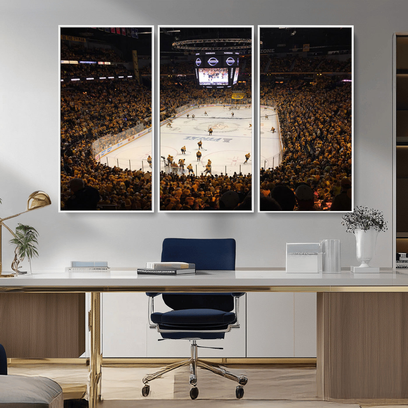 MGV-FC-48X32-3P - Bridgestone Arena - Nashville Predators Hockey Team Print - Nashville Wall Art Canvas Print