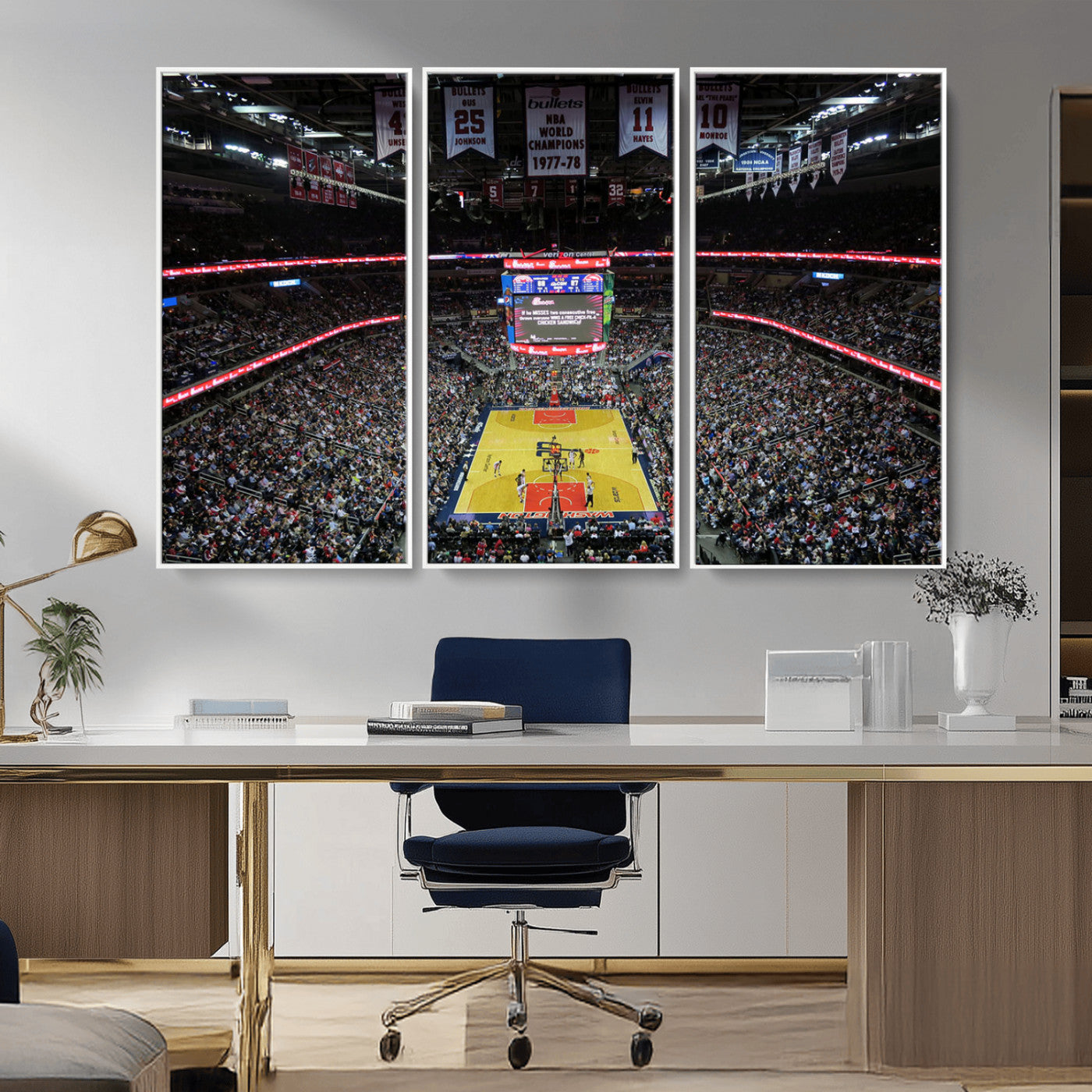 MGV-FC-48X32-3P - Capital One Arena Stadium Wall Art | Canvas Print | Ready to Hang | Washington D.C. Sports Decor