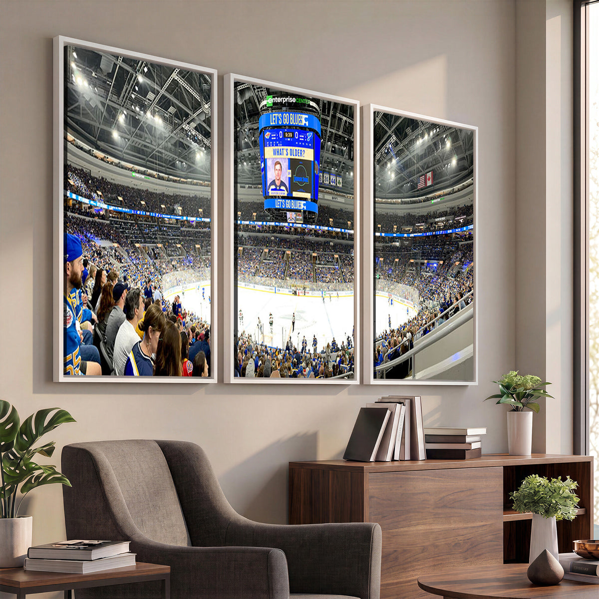 55708-MGV-CV-36X24 - Enterprise Center, Missouri St. Louis Blues Ice Hockey