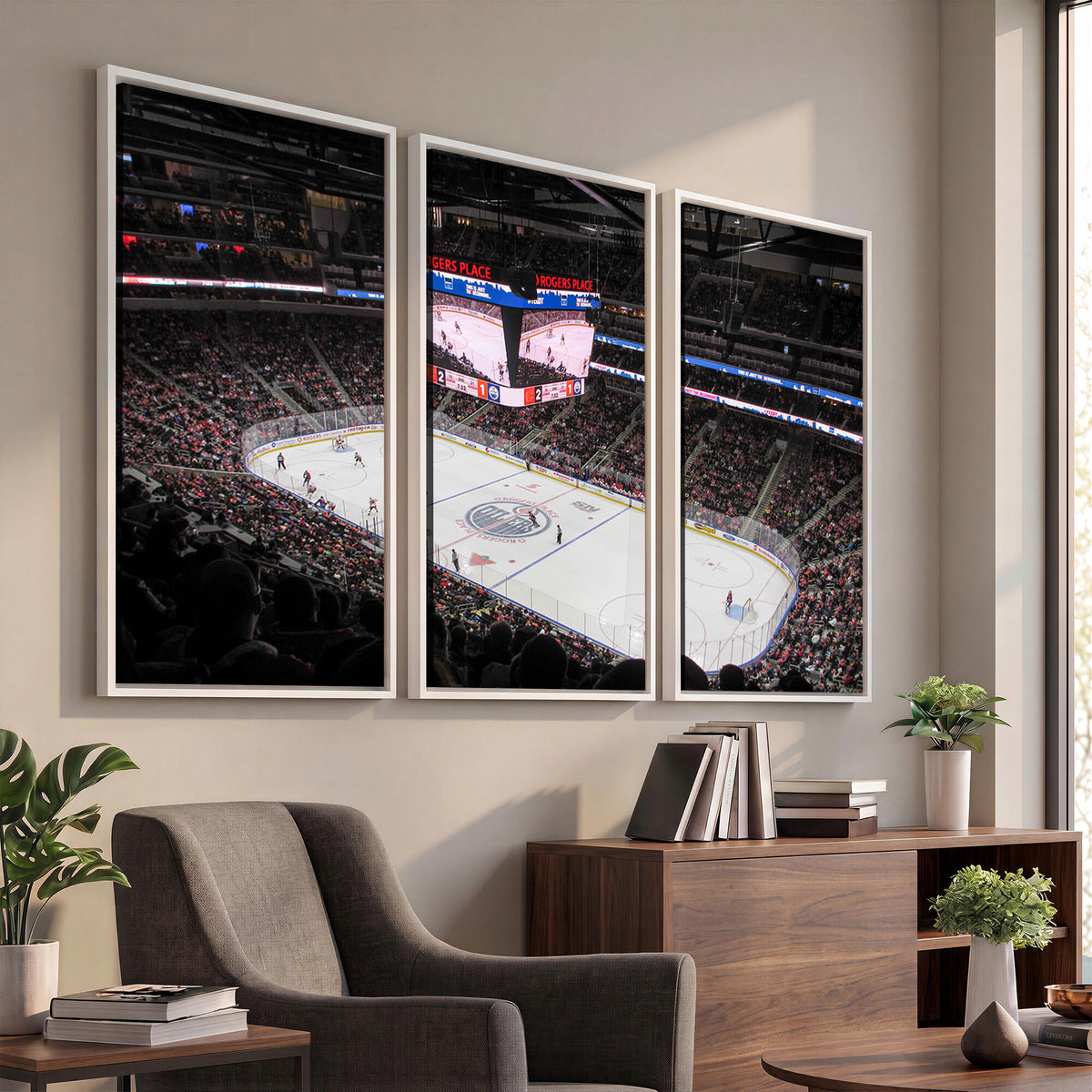 71180-MGV-CV-36X24 - Rogers Place Edmonton Oilers Ice Hockey Stadium Wall Art