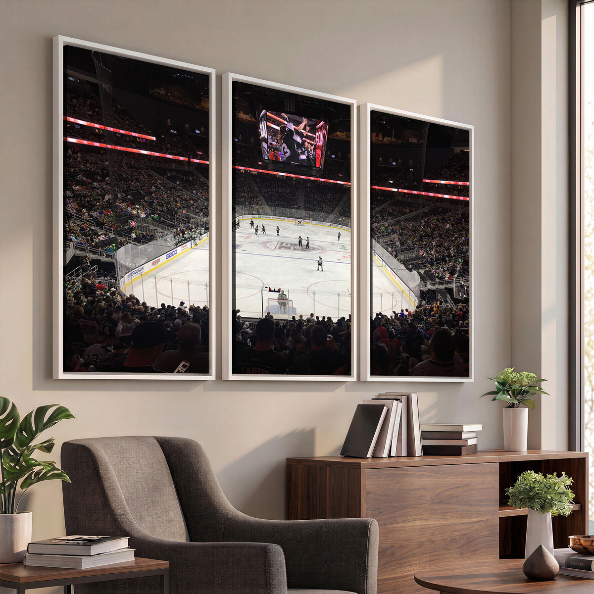 14802-MGV-CV-36X24 - T Mobile Arena Paradise Nevada Vegas Golden Knights Ice Hockey Stadium