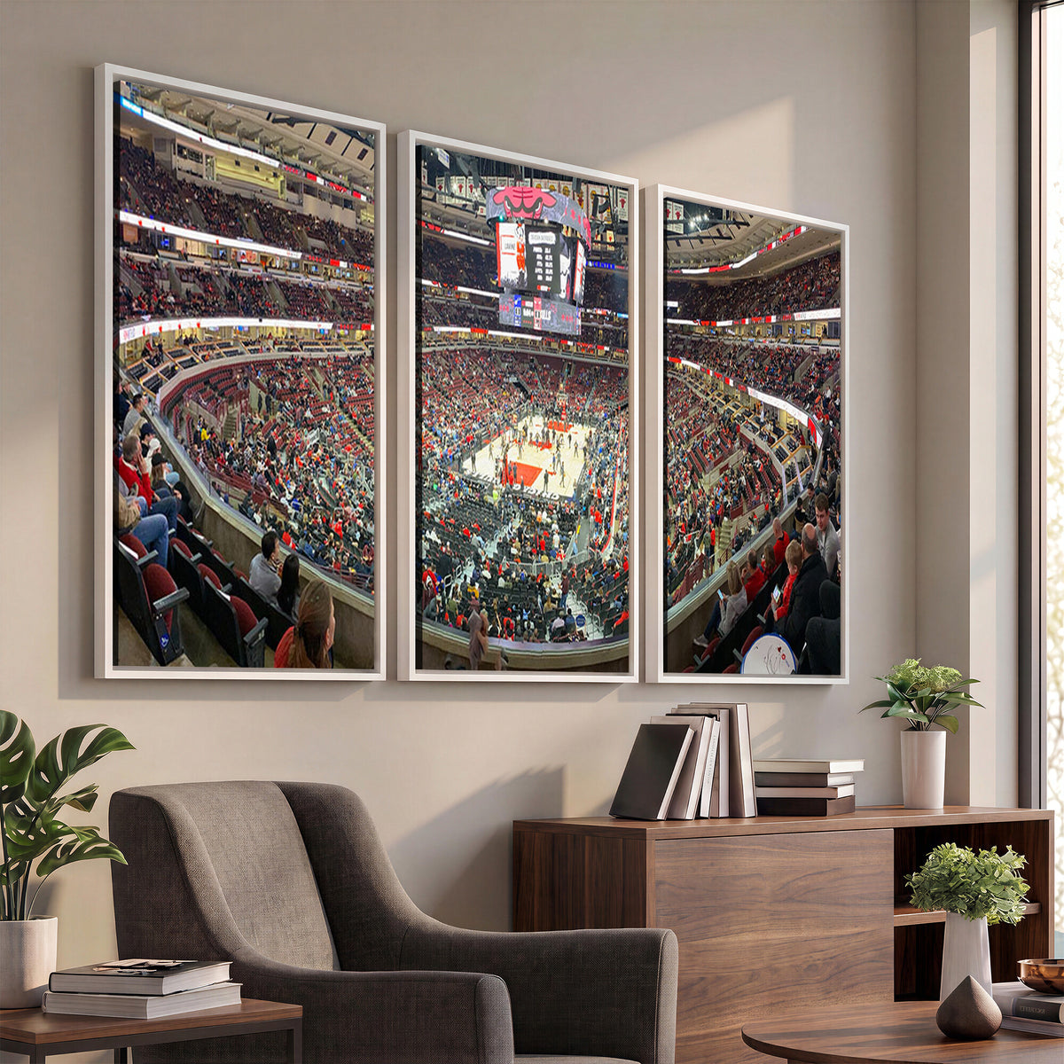 43481-MGV-CV-36X24 - United Center Chicago Bulls Stadium Wall Art Canvas Print