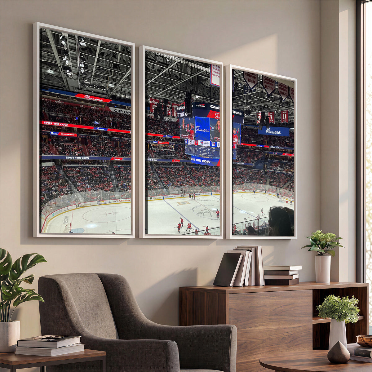 71287-MGV-CV-36X24 - Washington Capitals New York Rangers Ice Hockey Game Stadium