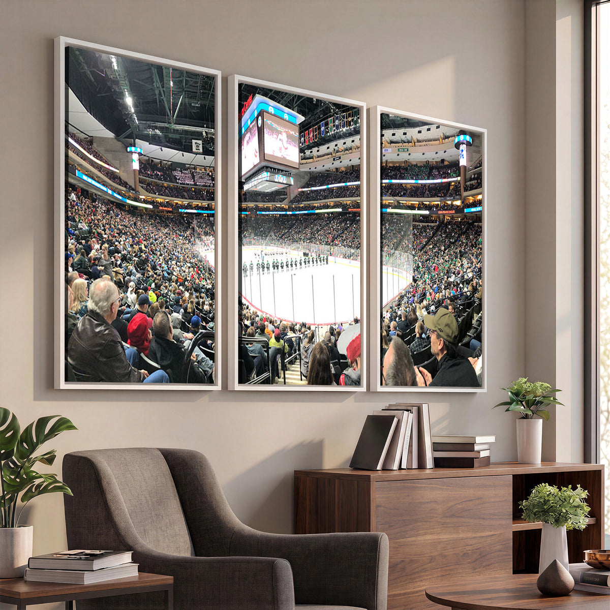 44414-MGV-CV-36X24 - Xcel Energy Center St Paul Minnesota Wild Ice Hockey Stadium