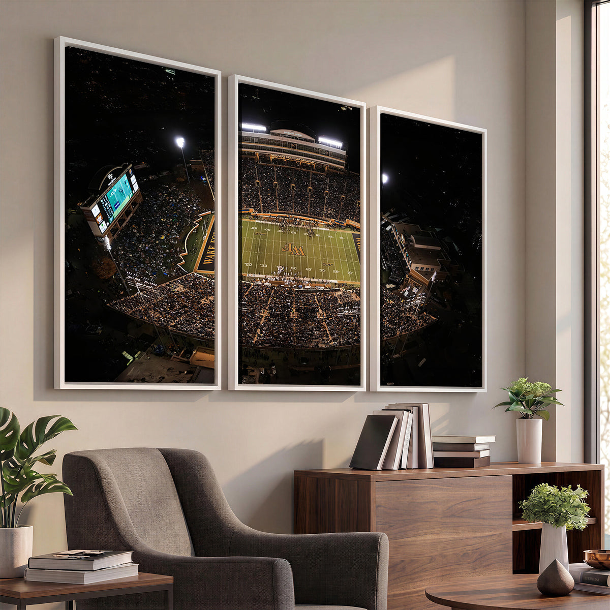 20605-MGV-CV-36X24 - Wake Forest University Demon Deacons Canvas Print, Football Team Wall Art