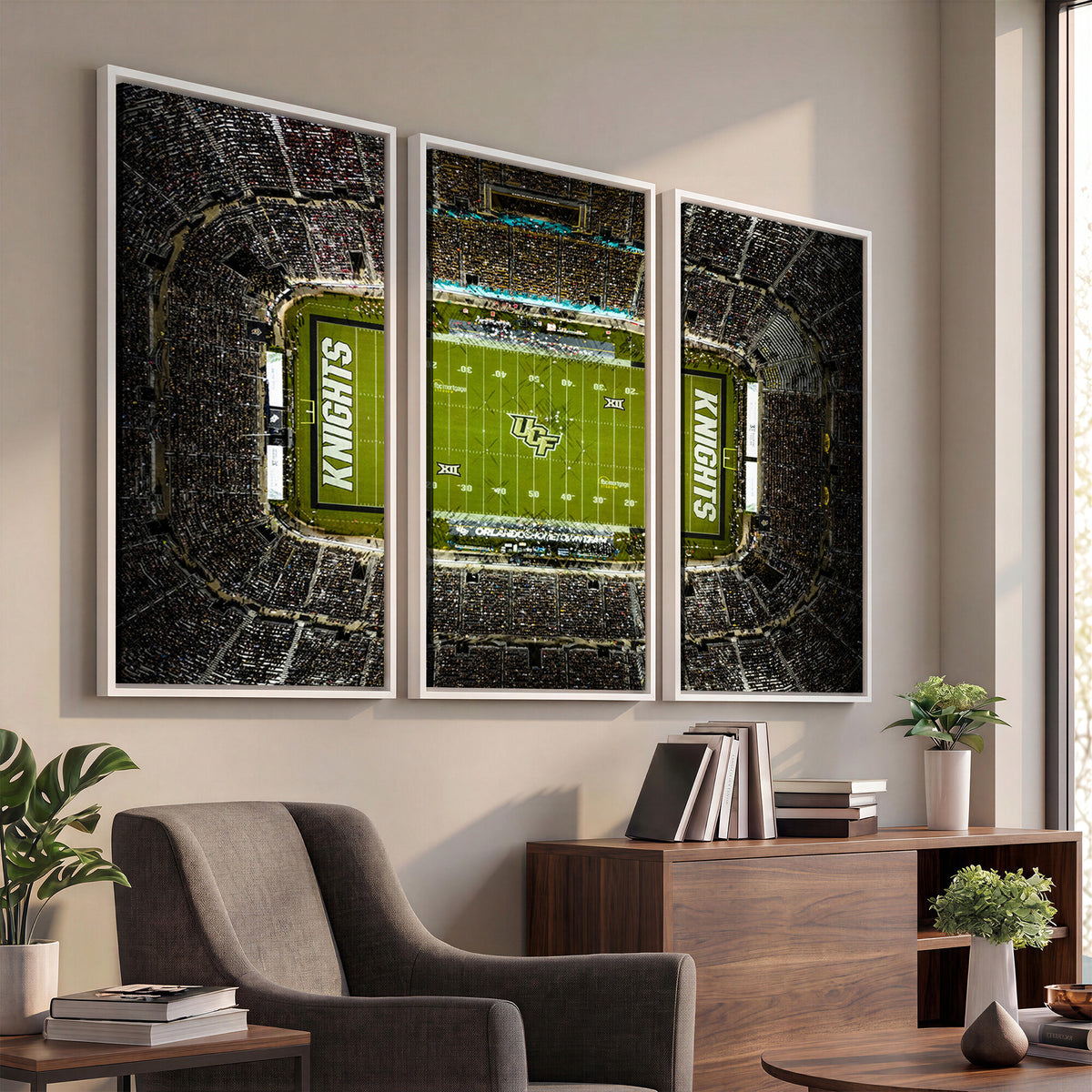 58050-MGV-CV-36X24 - UCF Knights Football Team Print - Orlando FBC Mortgage Stadium Wall Art, UCF Knights Canvas Print