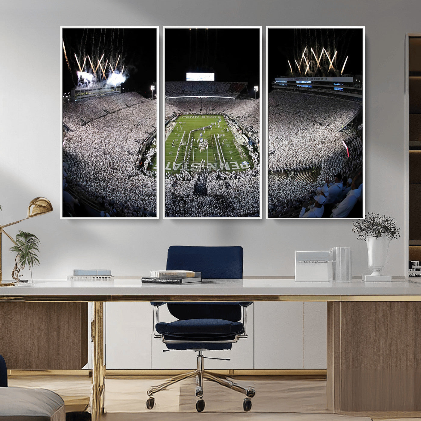 84537-MGV-CV-36X24-Penn State Beaver Stadium Canvas Wall Art - Nittany Lions Football Print