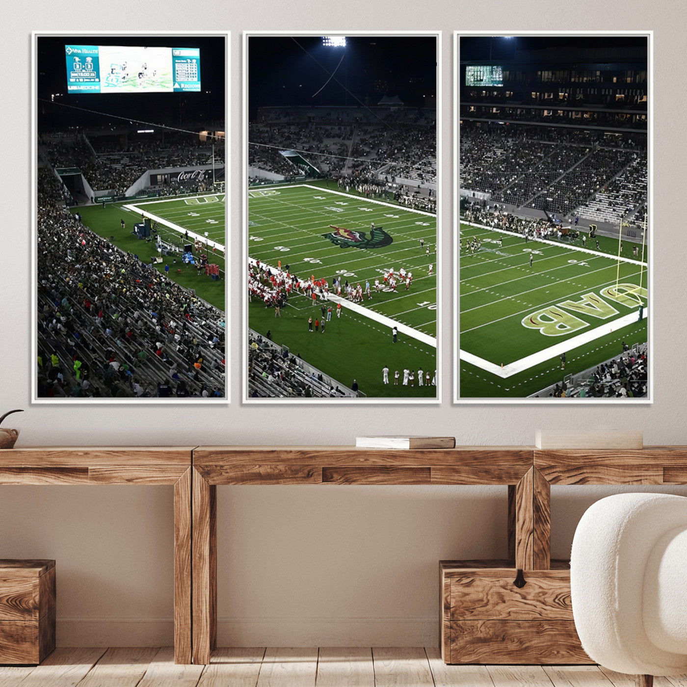 81740-MGV-CV-36X24-UAB Blazers Football Team Print - Birmingham Protective Stadium Wall Art Canvas Print