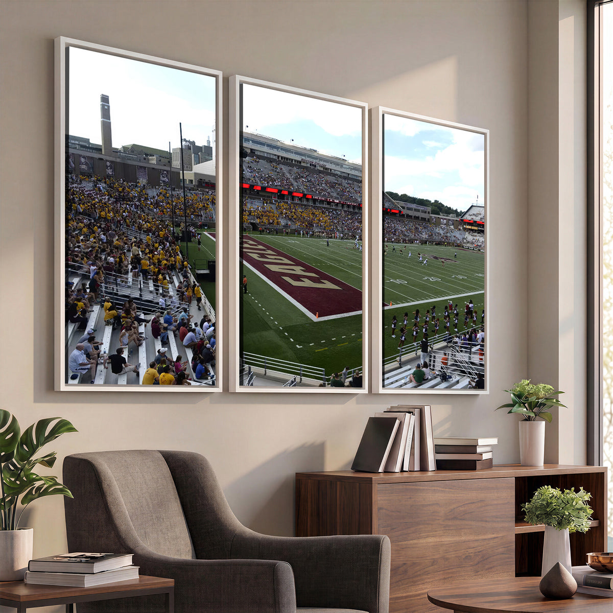 61503-MGV-CV-36X24 - Boston College Eagles Football Team Print - Boston Alumni Stadium Wall Art Canvas Print