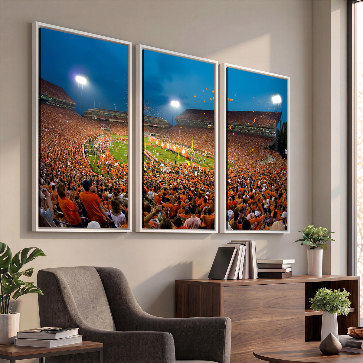 26196-MGV-CV-36X24 - Clemson University Tigers Football Team Print, Clemson
