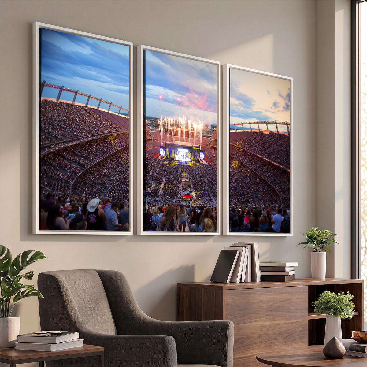 24689-MGV-CV-36X24 - Denver Broncos Football Team Print Canvas, Empower Field