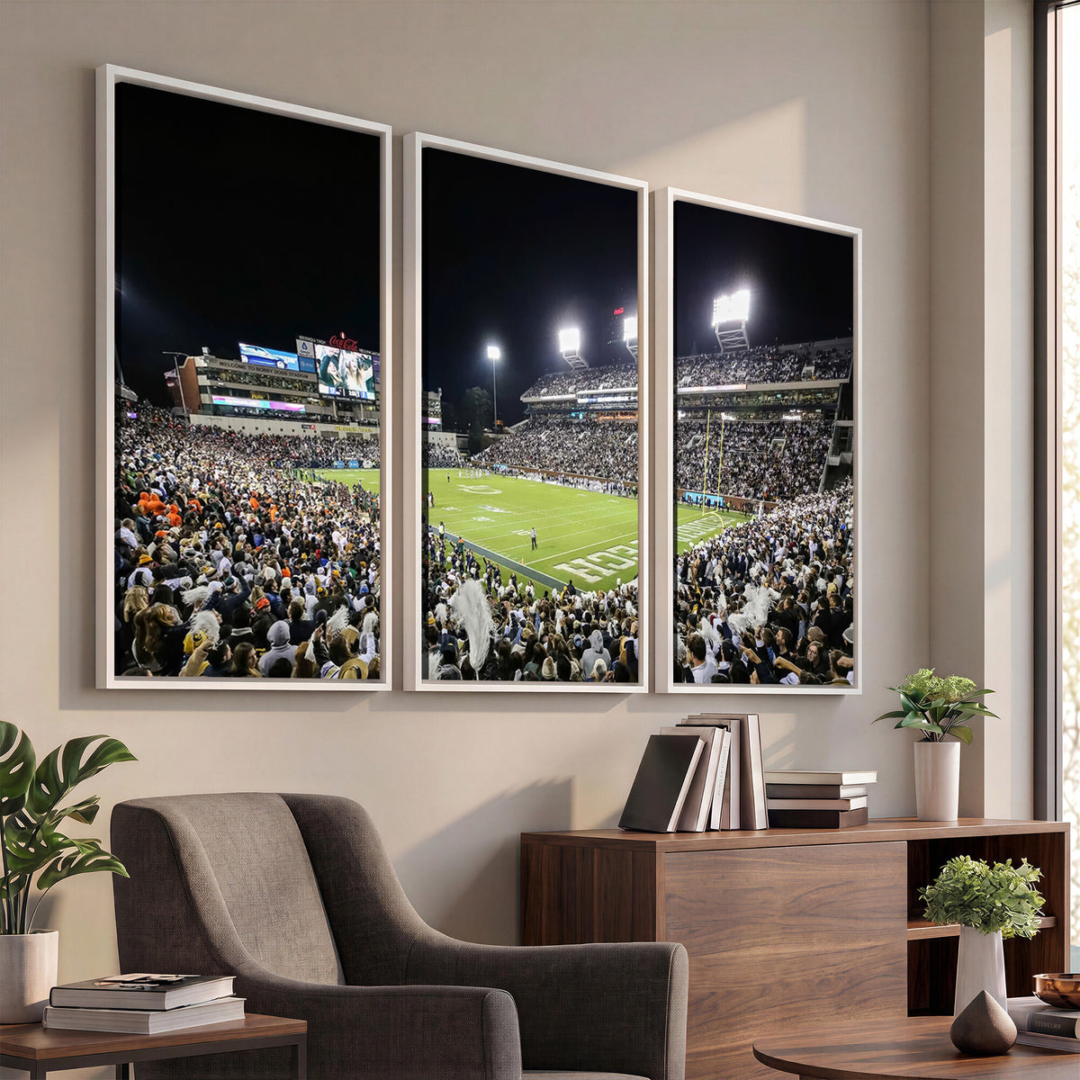 49339-MGV-CV-36X24 - Georgia Tech Yellow Jackets Football Team Print, Atlanta