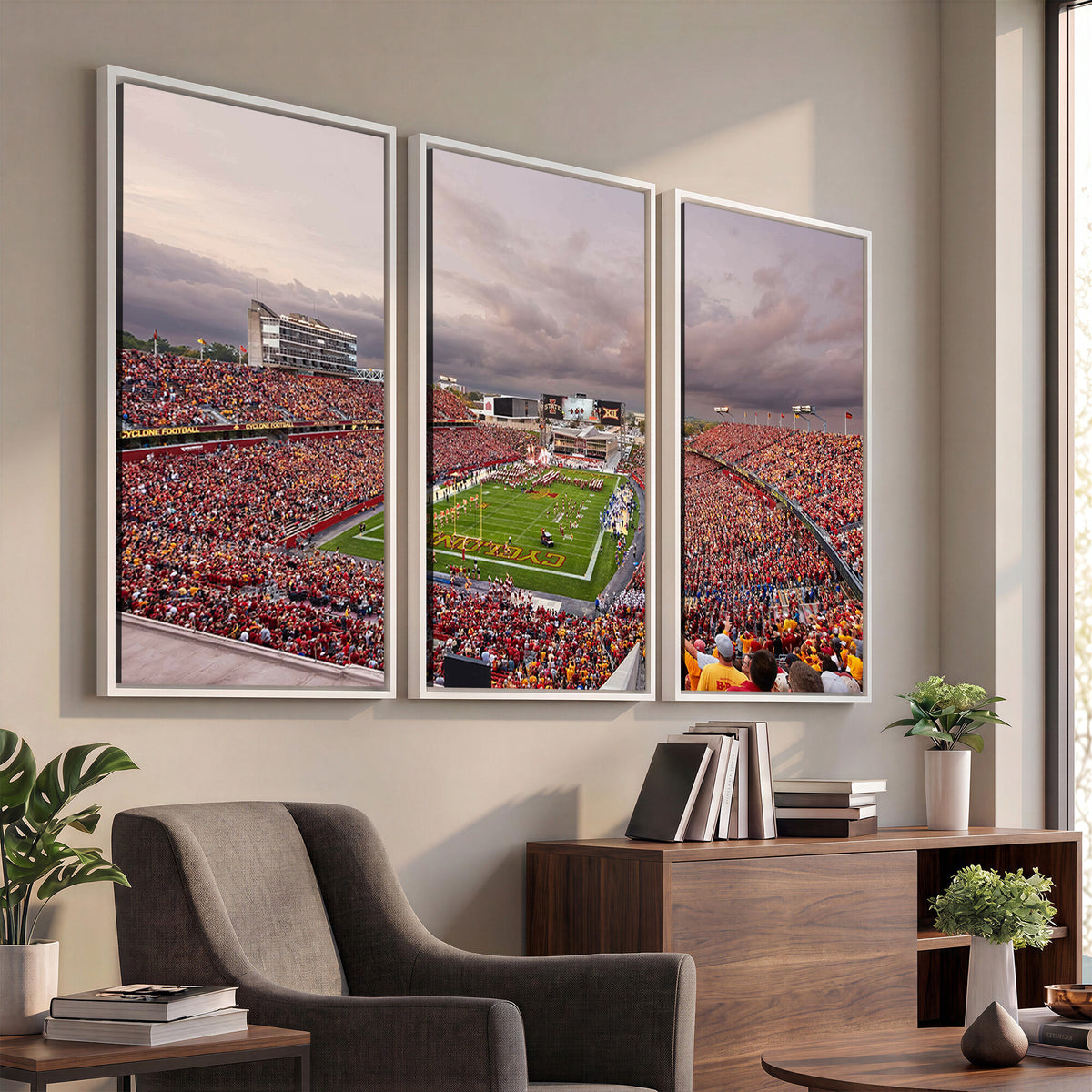 50373-MGV-CV-36X24 - Iowa State University Cyclones Football Team Print, Ames