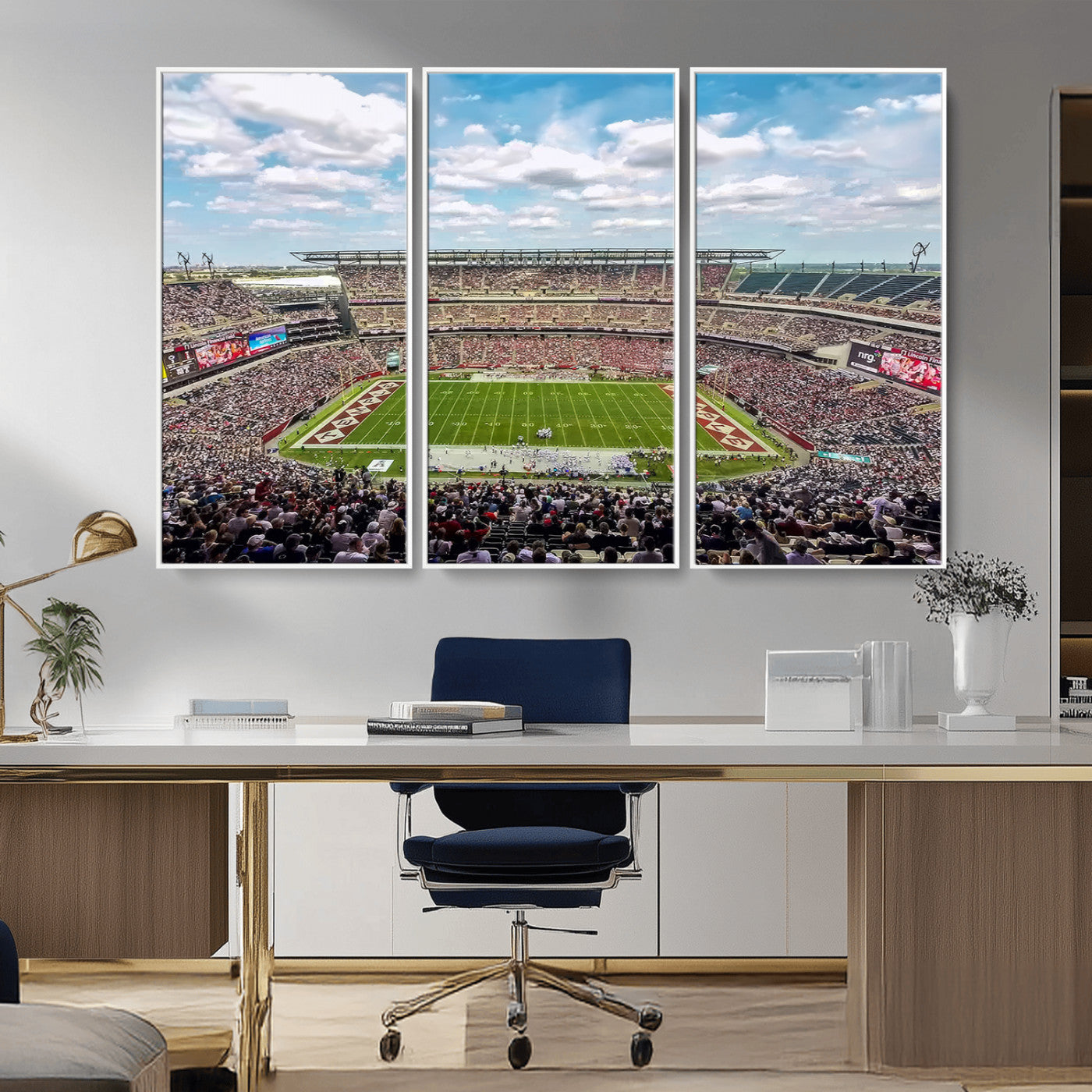 MGV-FC-48X32-3P - The Temple University Owls Athletics Team Print - Philadelphia Lincoln Financial Field Stadium Wall