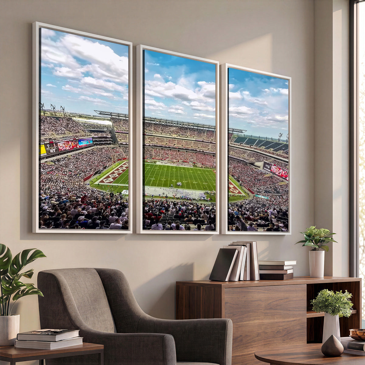 29243-PAN-FL-20X10 - The Temple University Owls Athletics Team Print - Philadelphia Lincoln Financial Field Stadium Wall