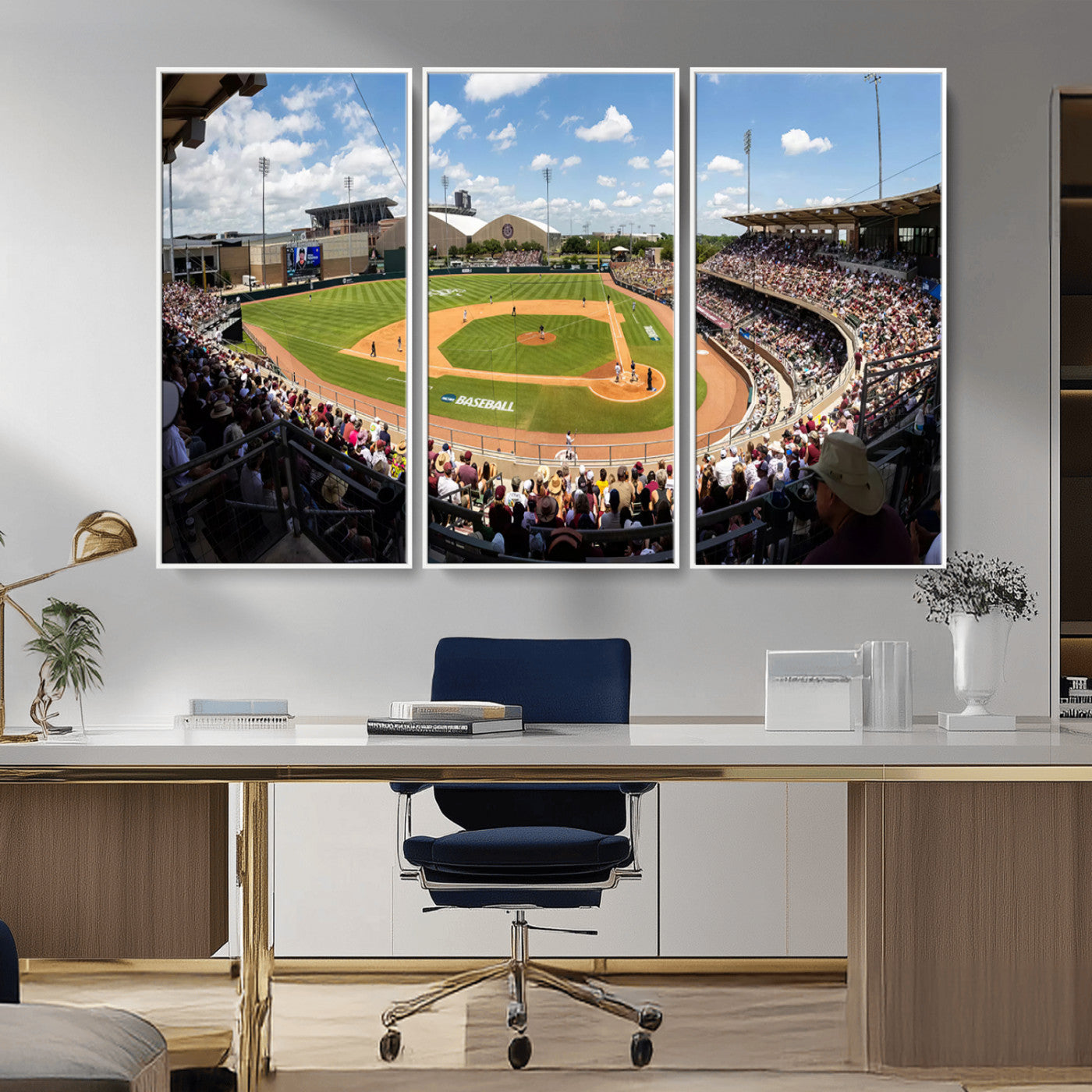 MGV-FC-48X32-3P - The Texas A&M University Aggies Athletics Team Print - College Station Kyle Field Wall Art Canvas