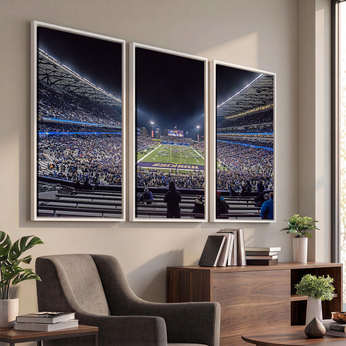 85780-MGV-CV-36X24 - The University of Washington Huskies Football Team Print, Extra Large Game Room Wall Decor