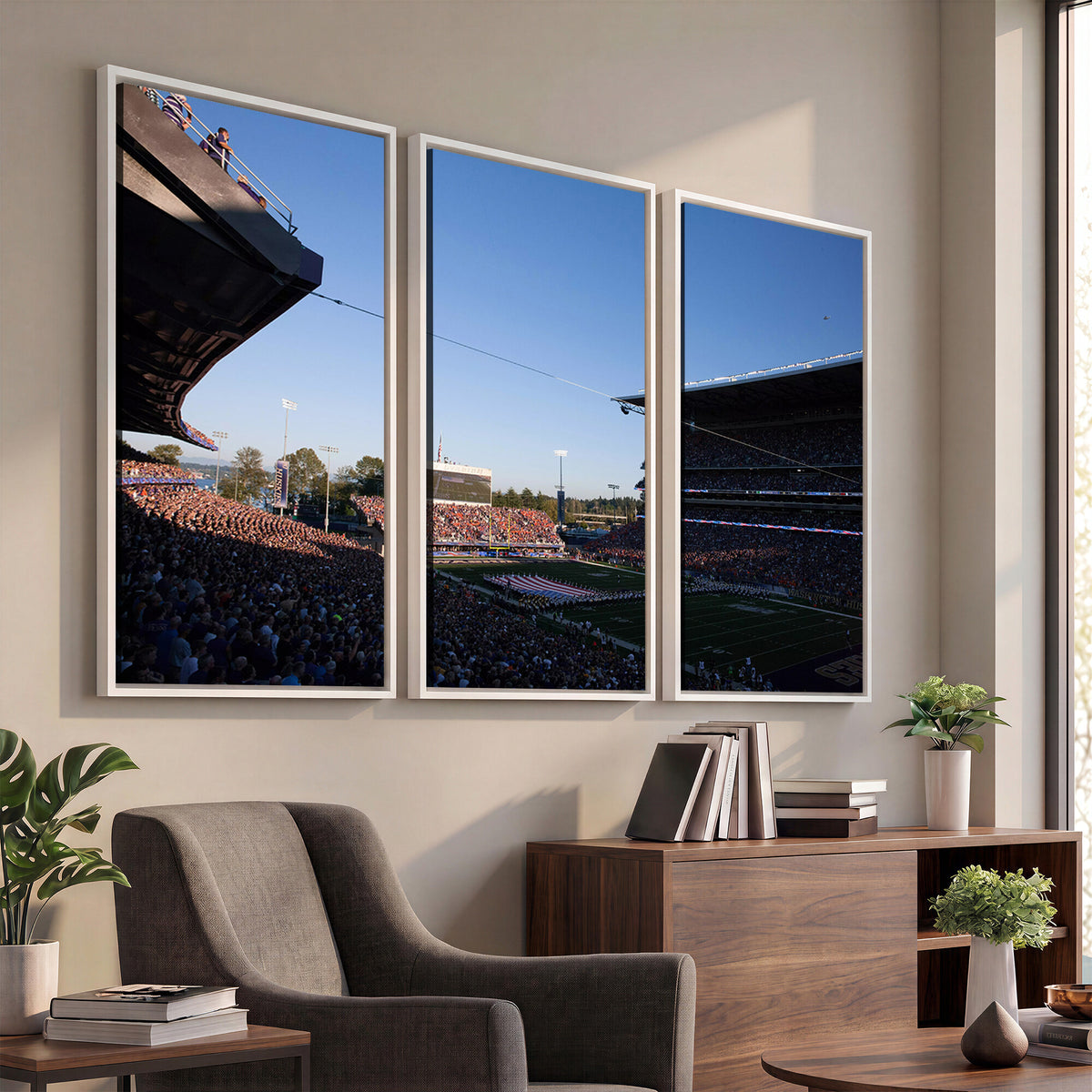55028-MGV-CV-36X24 - The University of Washington Huskies Football Team Print
