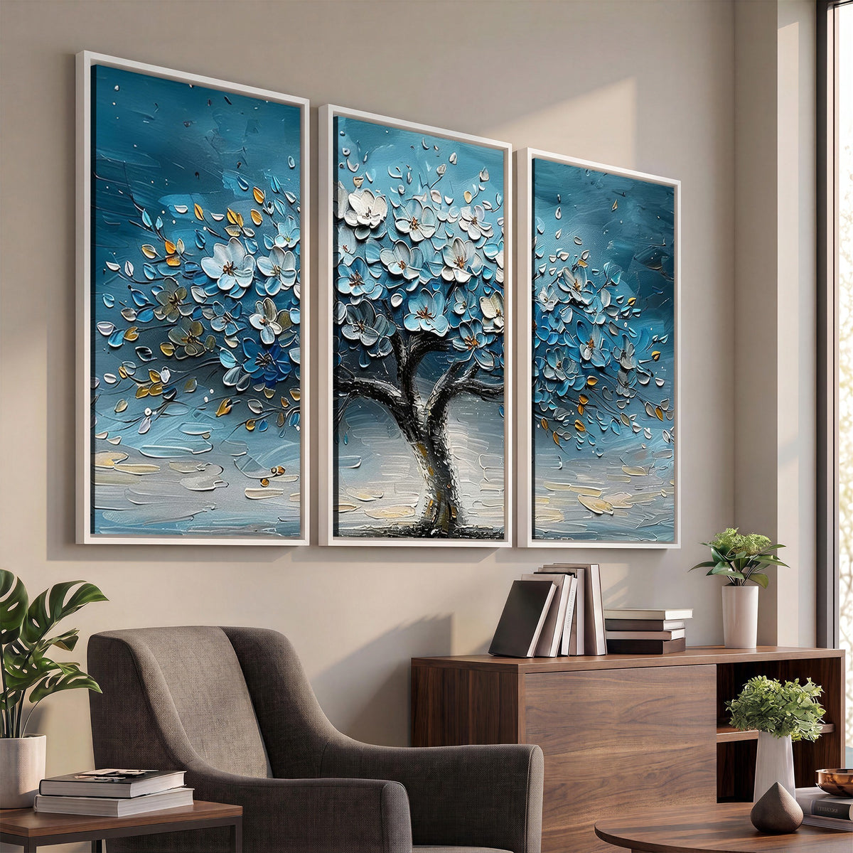 24109-_Poster-30x20 - Abstract Blooming Tree Wall Art Canvas Print, Floral Modern Home Decor