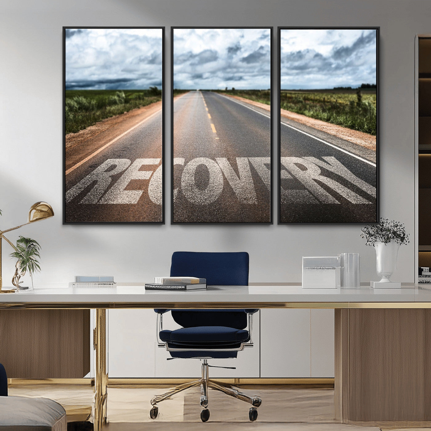 MGV-FC-48X32-3P - Recovery Road Wall Art Canvas Print
