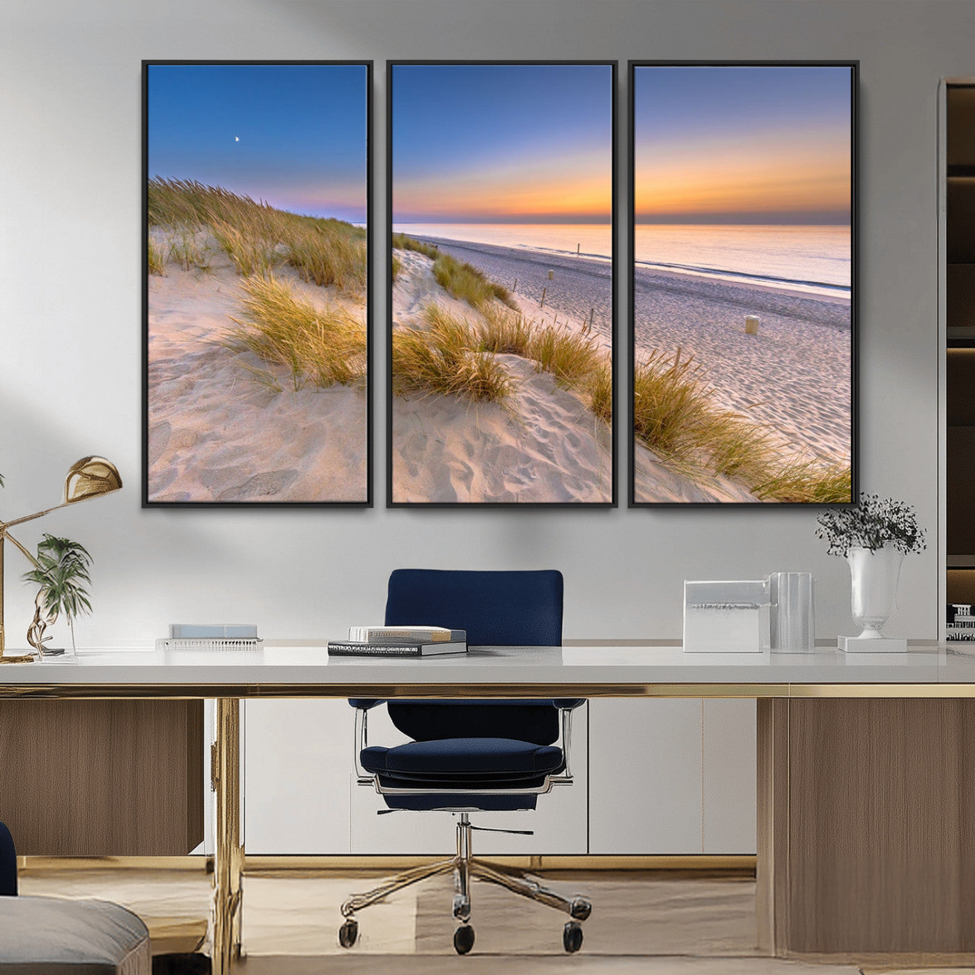 -Sunrise On The Beach Wall Art Canvas Print