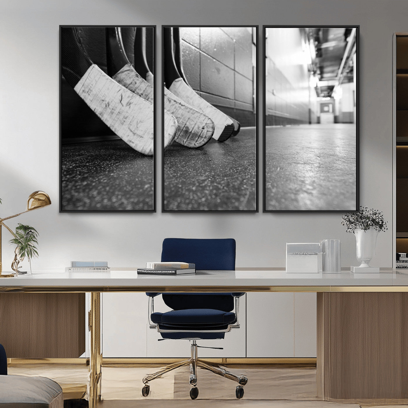 MGV-FC-48X32-3P - Ice Hockey Wall Art Canvas Print