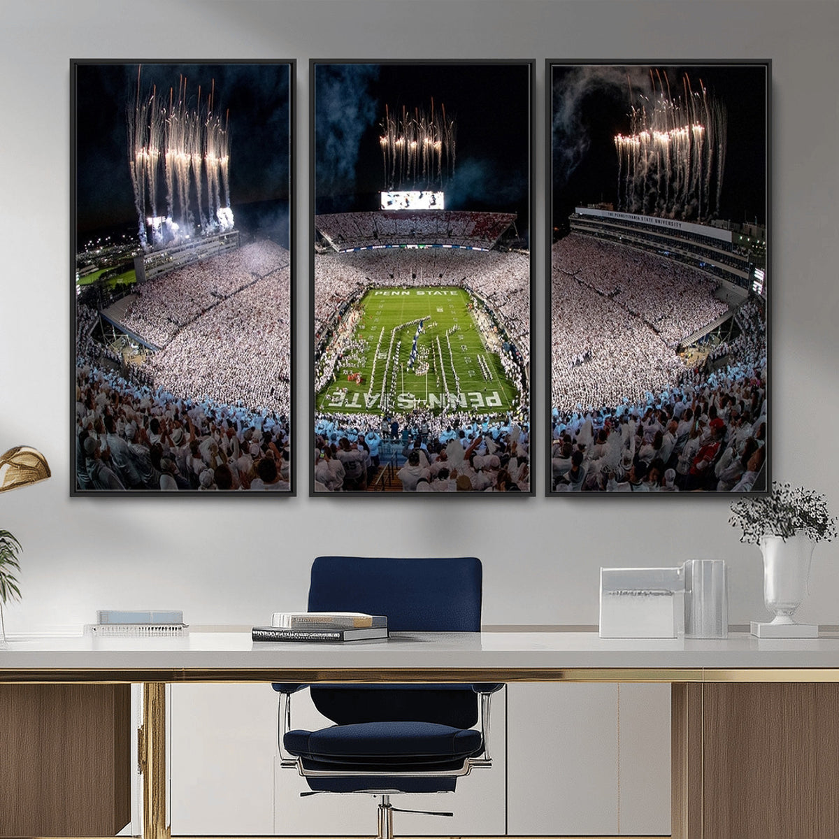 11391-MGV-CV-36X24 - Penn State Football Wall Art Canvas Print