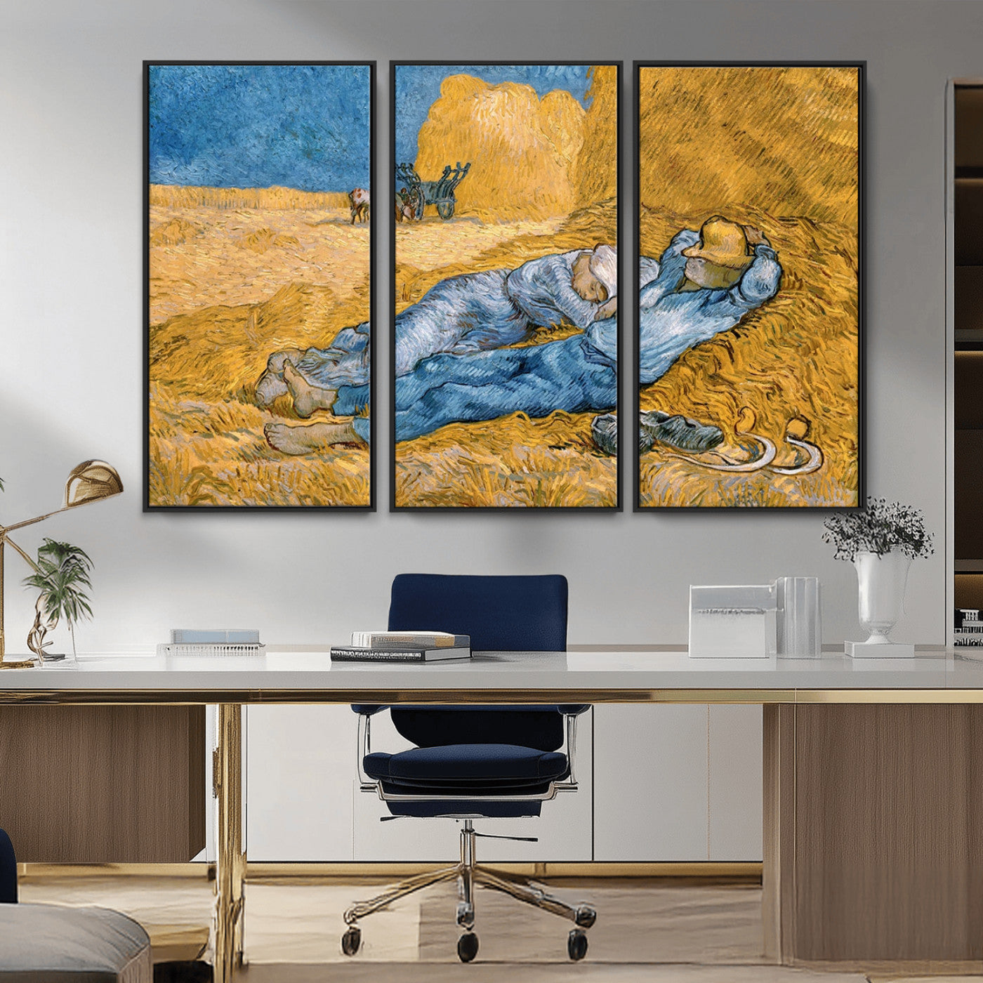 MGV-FC-48X32-3P - Master Artist Vincent Van Gogh Nature Wilderness Illustrs Fine Art Canvas Print