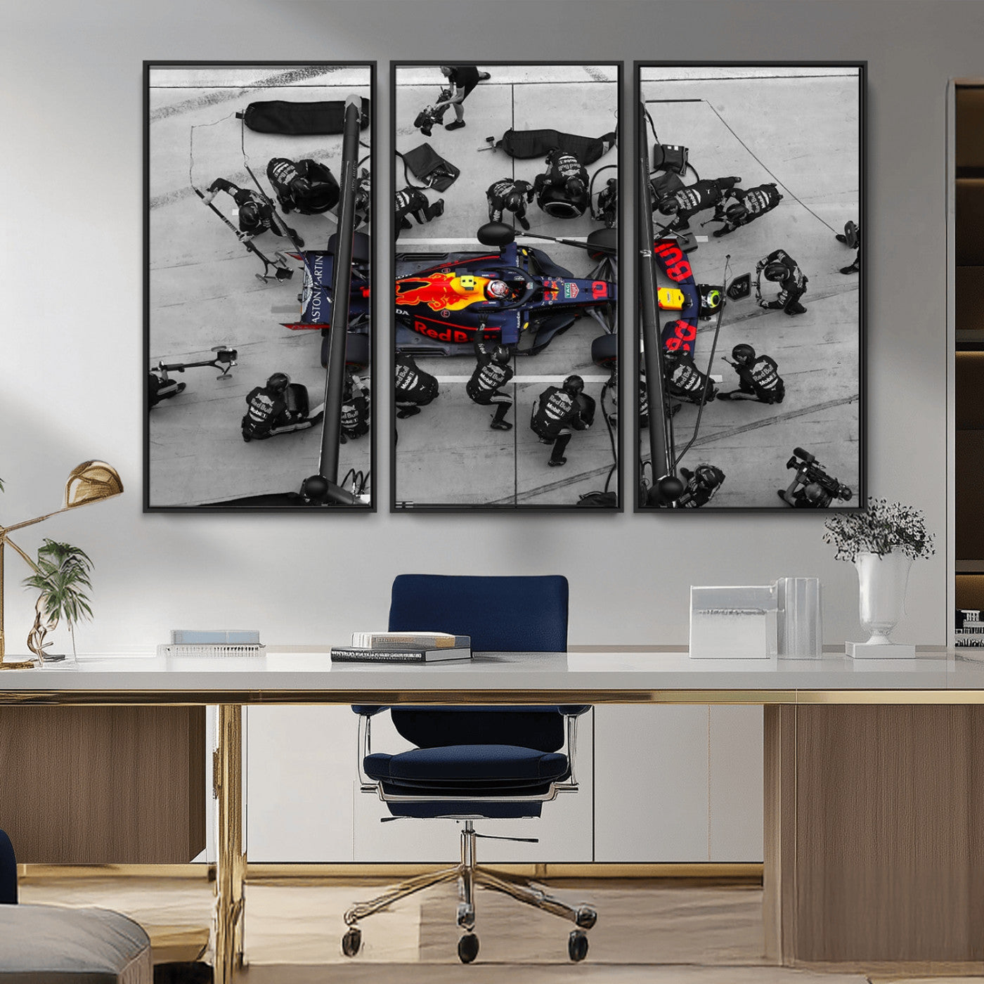 MGV-FC-48X32-3P - RedBull Formula 1 Canvas Wall Art Print