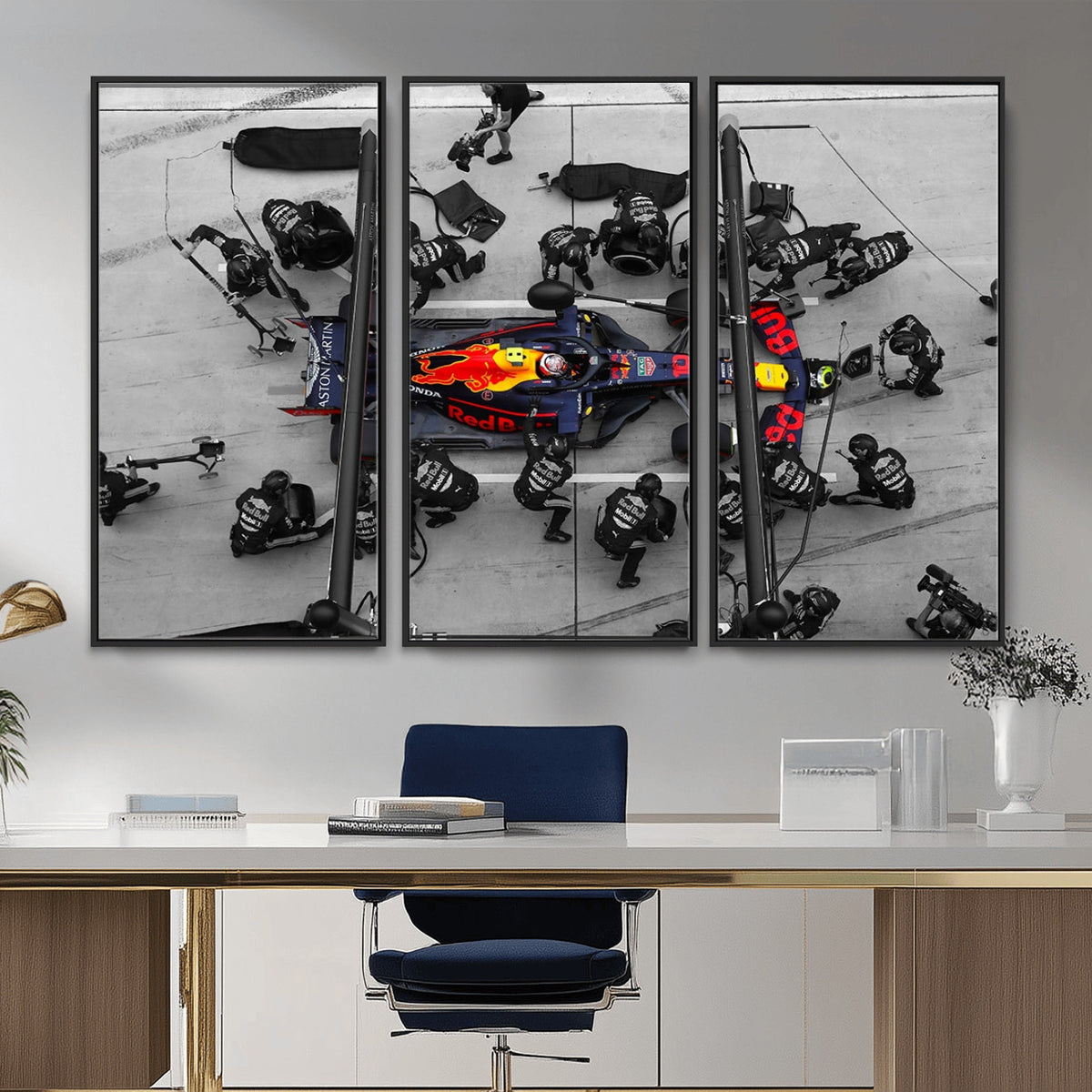 RedBull-MGV-CV-36X24 - Red Bull Formula 1 Canvas Wall Art Print