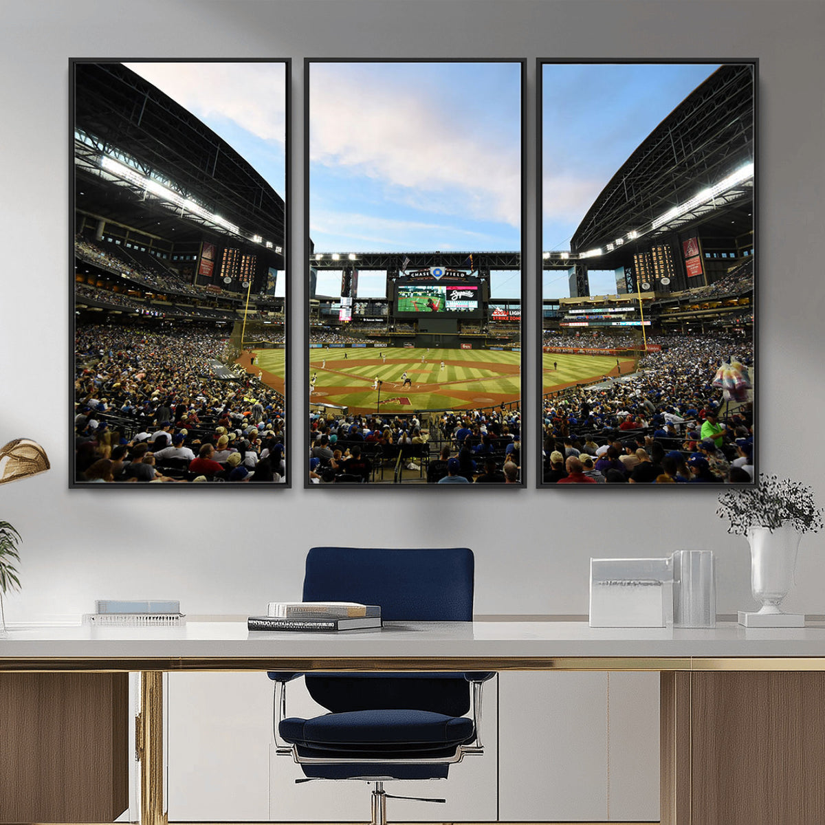 92672-MGV-CV-36X24 - Arizona Diamondbacks Team Print - Phoenix Chase Field