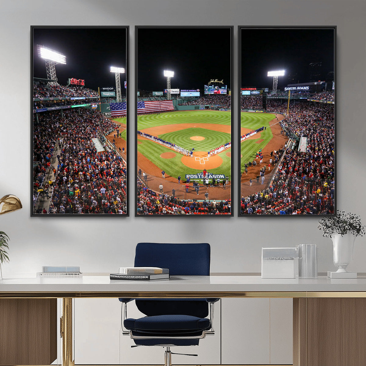 47365-MGV-CV-36X24 - Fenway Park Wall Art Canvas Print | Large Baseball Stadium Canvas for Boston Red Sox Fans