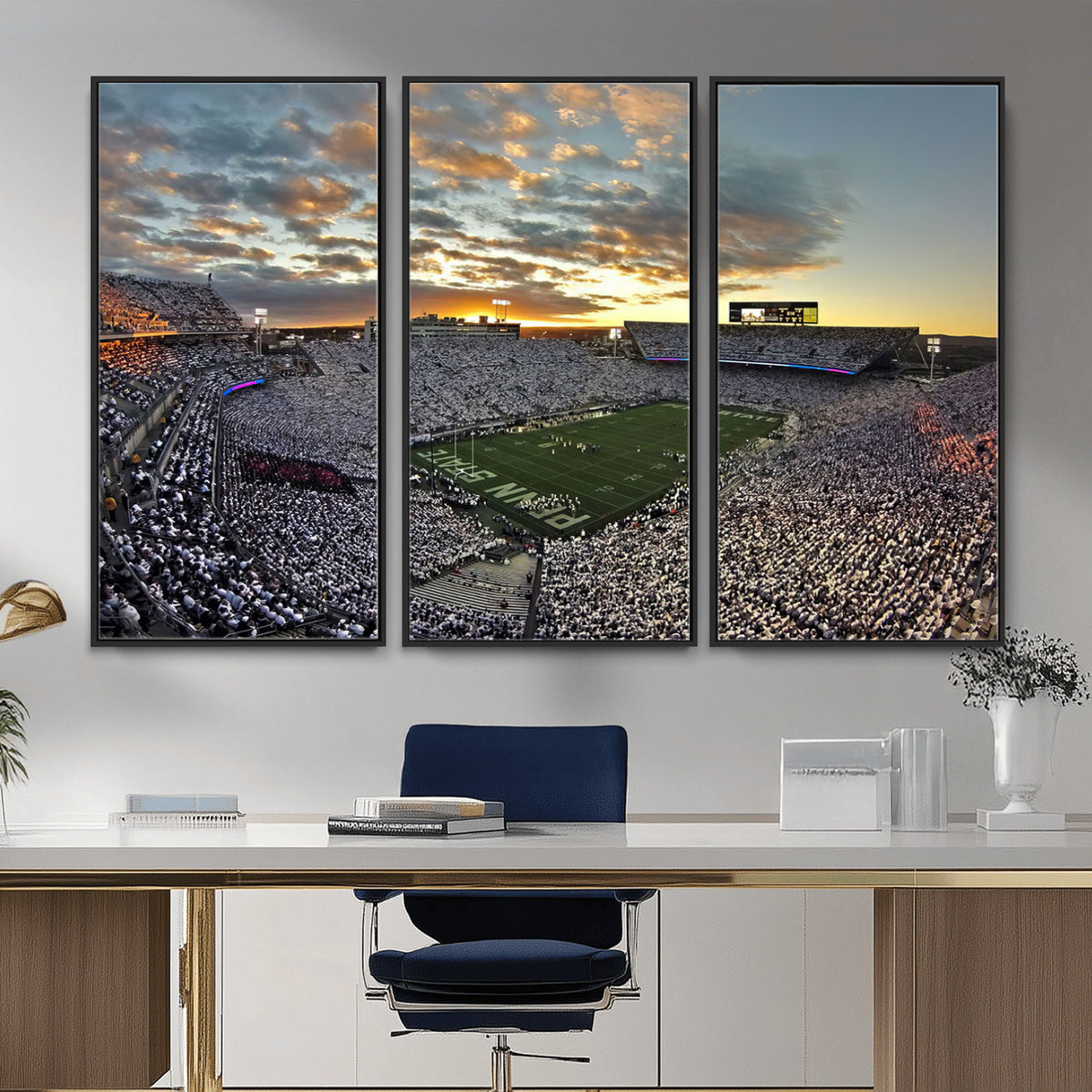 38807-MGV-CV-36X24 - Beaver Stadium Wall Art, Penn State Stadium Wall Art | Penn State Nittany Lions Football