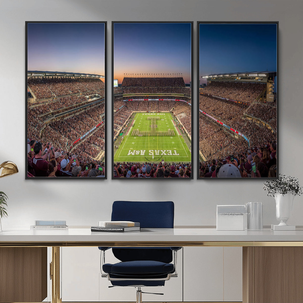 17421-MGV-CV-36X24 - Kyle Field Wall Art Print | Large Texas A&M Aggies Football Canvas Print for Sports Enthusiasts |