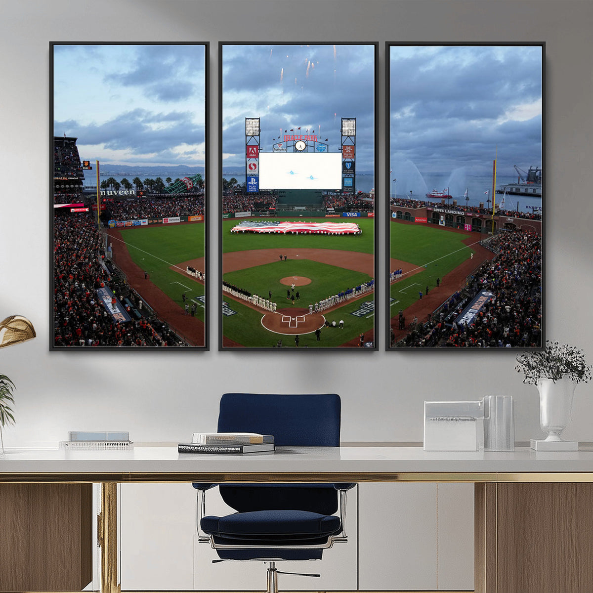 44631-MGV-CV-36X24 - Oracle Park San Francisco Giants Wall Art | Oracle Park Stadium Canvas Print