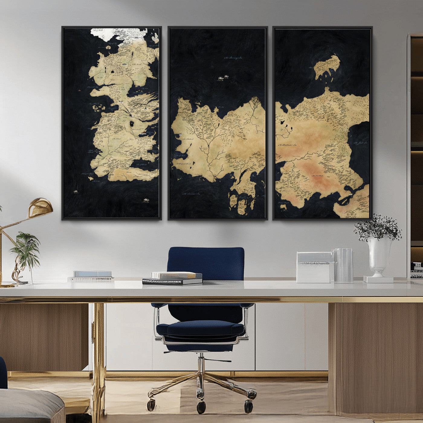 MGV-FC-48X32-3P - Push Pin World Map Canvas Print – Framed Wall Art for Couples to Track Their Travels – Anniversary