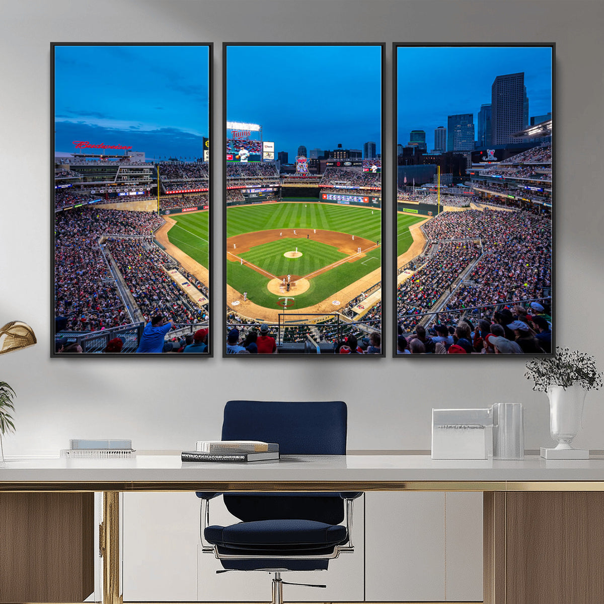 77273035-MGV-CV-36X24 - Target Field Stadium Wall Art Canvas Print, Minnesota Twins