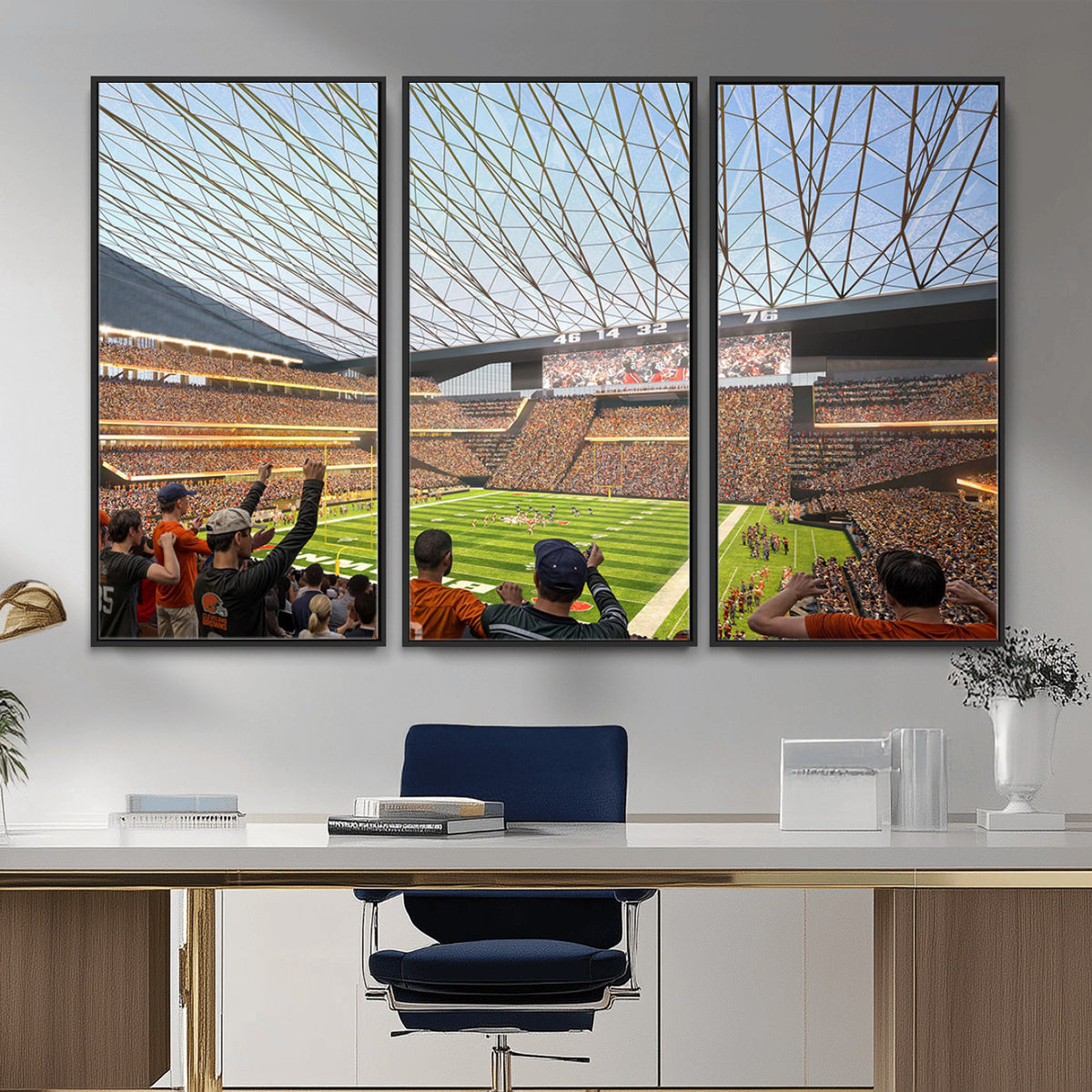 81960112-MGV-CV-36X24 - Cleveland Browns Stadium Wall Art Canvas Print