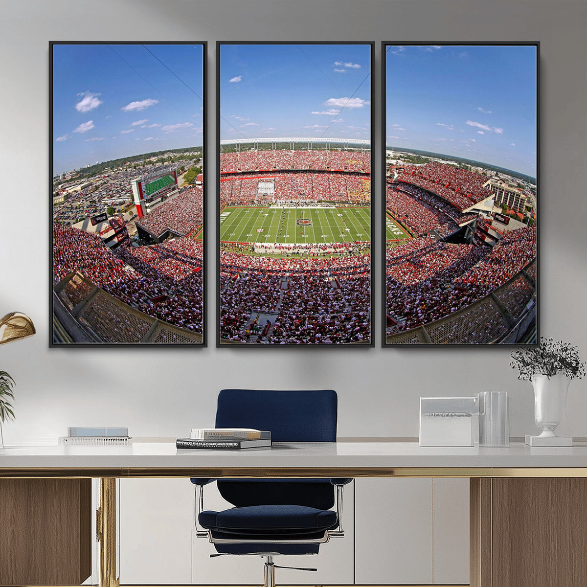 29492070-MGV-CV-36X24 - William Brice Stadium Wall Art Canvas Print, Stadium Crowd on Football Game Day
