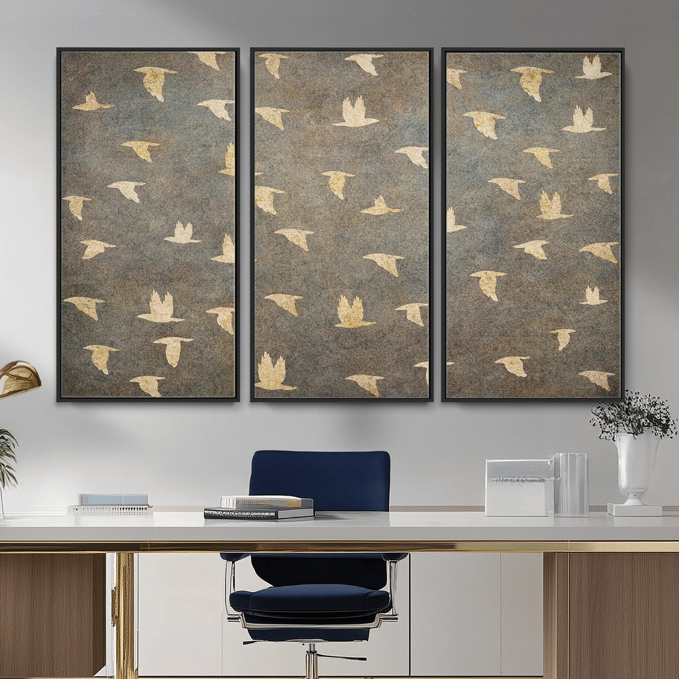 20532514-MGV-CV-36X24 - Abstract Birds Wall Art Canvas Print