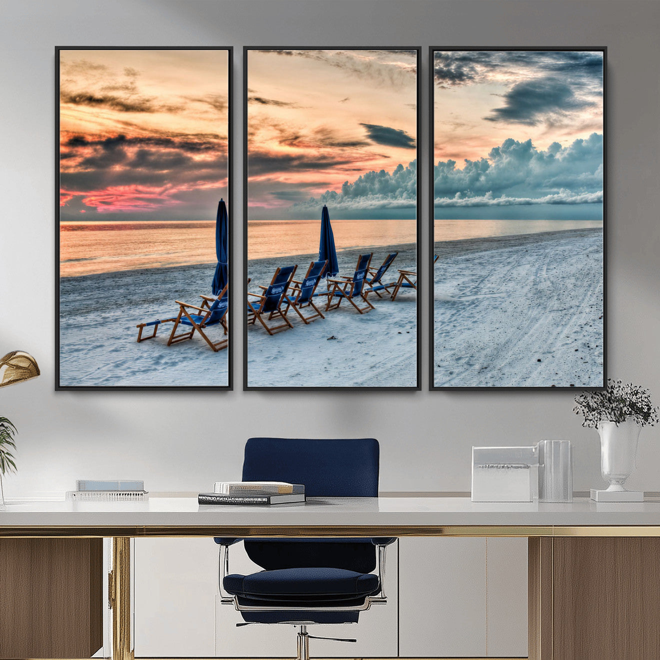 17237006-MGV-CV-36X24 - Serene Gulf Solitude Wall Art Canvas Print