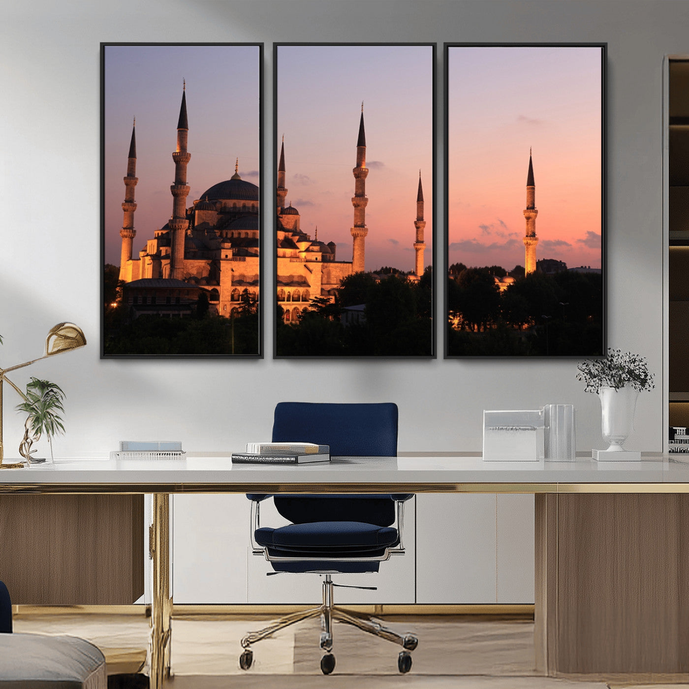 MGV-FC-48X32-3P - Wall Art Turkey Istanbul Skyline Canvas Print