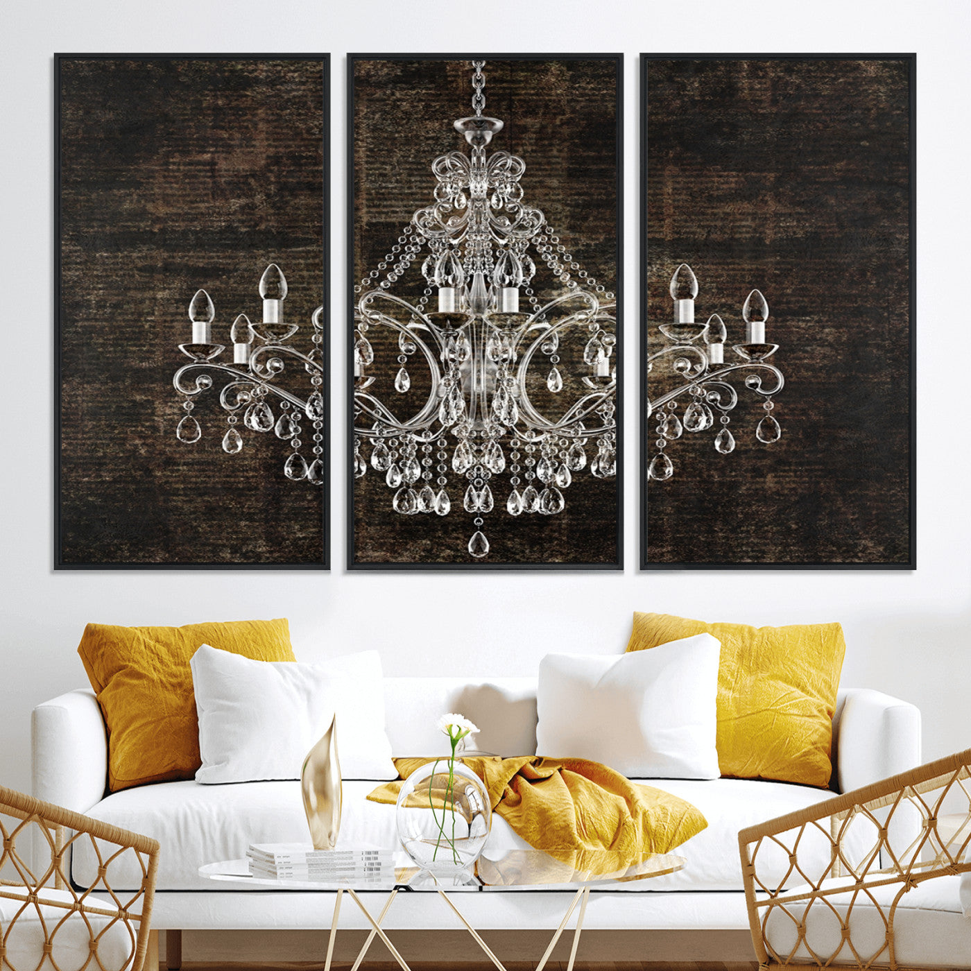 69434-MGV-CV-36X24-Rustic Chandelier Canvas Print