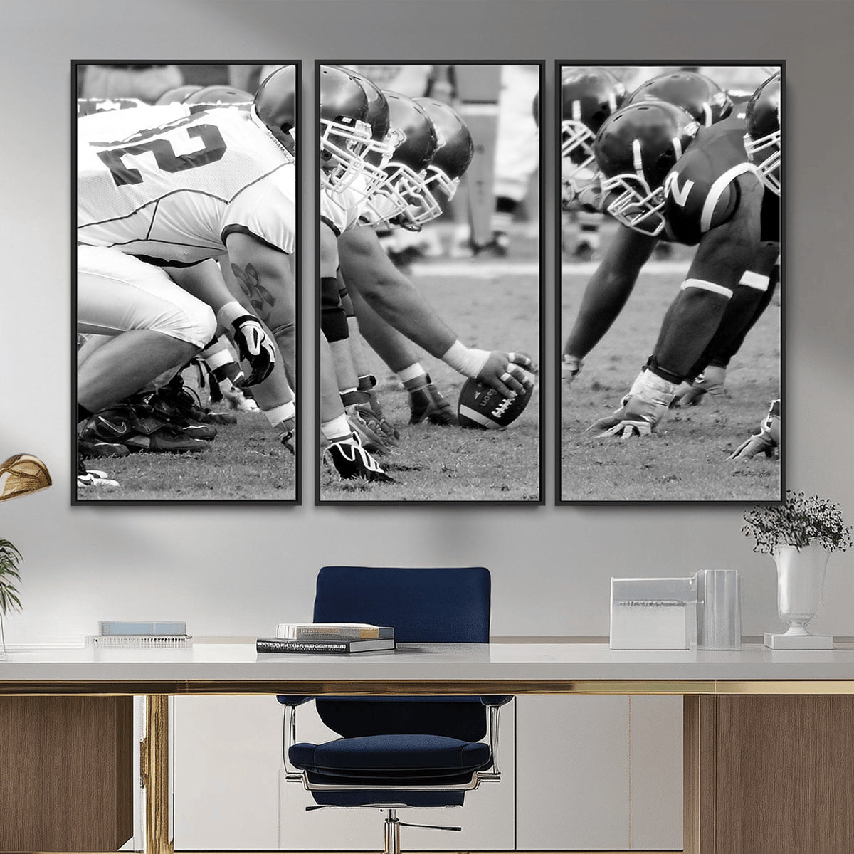 97432-MGV-CV-36X24 - American Football Player Wall Art Canvas Print
