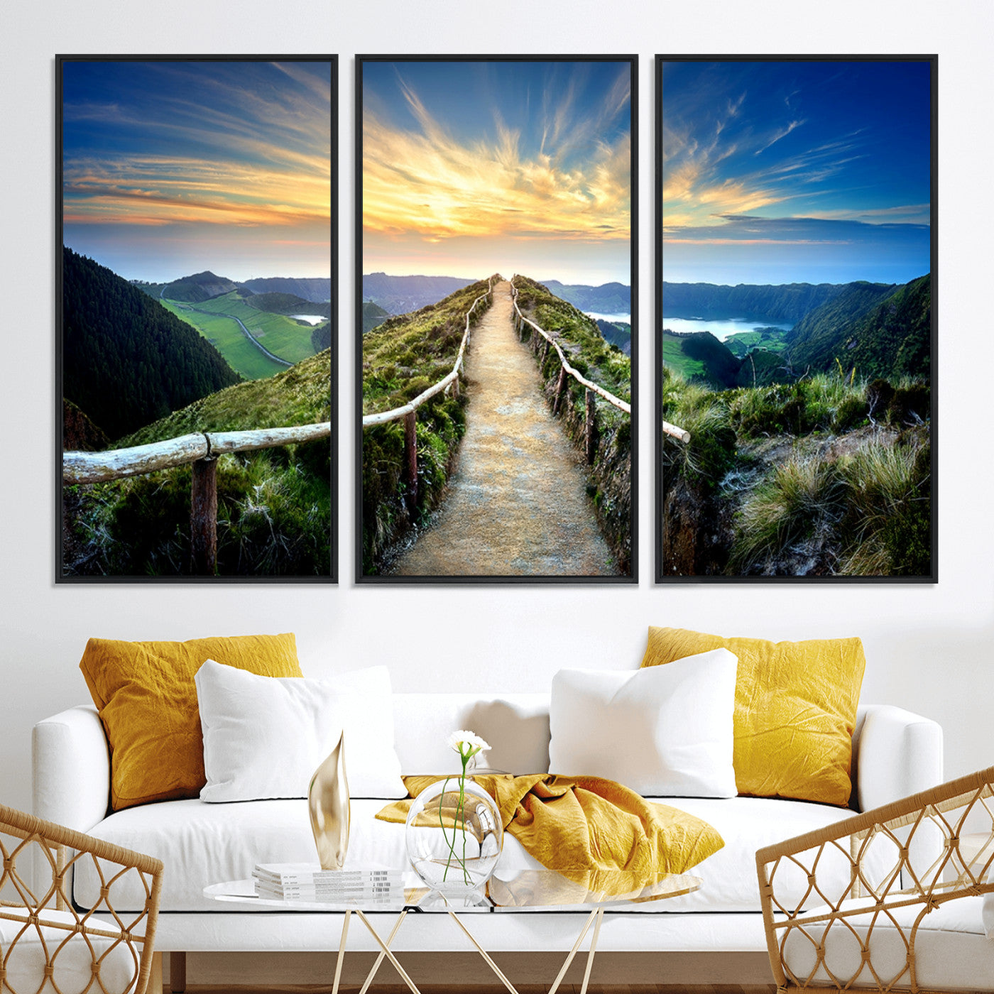 58887-MGV-CV-36X24-Mountain Landscape Wall Art Canvas Print